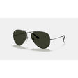 Ray Ban Ray Ban Aviator Classic Large Gunmetal G-15 Green Mens Sunglasses Lifestyle
