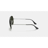 Ray Ban Ray Ban Aviator Classic Large Gunmetal G-15 Green Mens Sunglasses Lifestyle