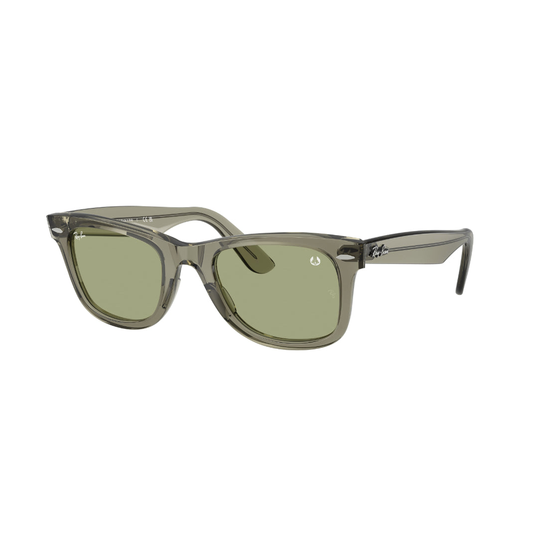 Ray Ban Ray Ban Men's Wayfarer Sunglasses - Transparent Green Mens Sunglasses Lifestyle