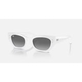 Ray Ban Ray Ban Zena Sunglasses - Snow, Grey Gradient Womens Sunglasses Lifestyle
