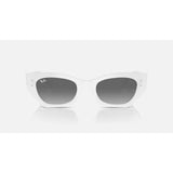 Ray Ban Ray Ban Zena Sunglasses - Snow, Grey Gradient Womens Sunglasses Lifestyle