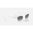 Ray Ban Ray Ban Zena Sunglasses - Snow, Grey Gradient Womens Sunglasses Lifestyle