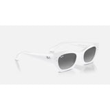 Ray Ban Ray Ban Zena Sunglasses - Snow, Grey Gradient Womens Sunglasses Lifestyle