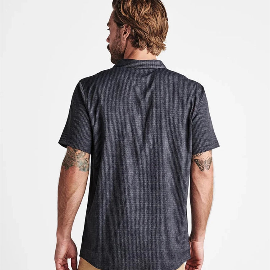 Roark Roark Men's Bless Up Short Sleeve Shirt - Black 2 Black 2 S Mens Button Up Short Sleeve Shirts
