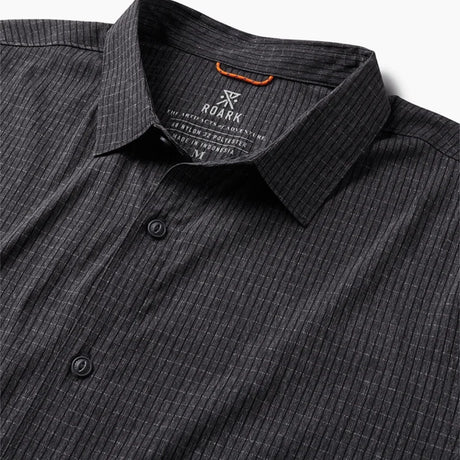 Roark Roark Men's Bless Up Short Sleeve Shirt - Black 2 Black 2 S Mens Button Up Short Sleeve Shirts