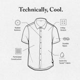 Roark Roark Men's Bless Up Short Sleeve Shirt - Black 2 Black 2 S Mens Button Up Short Sleeve Shirts