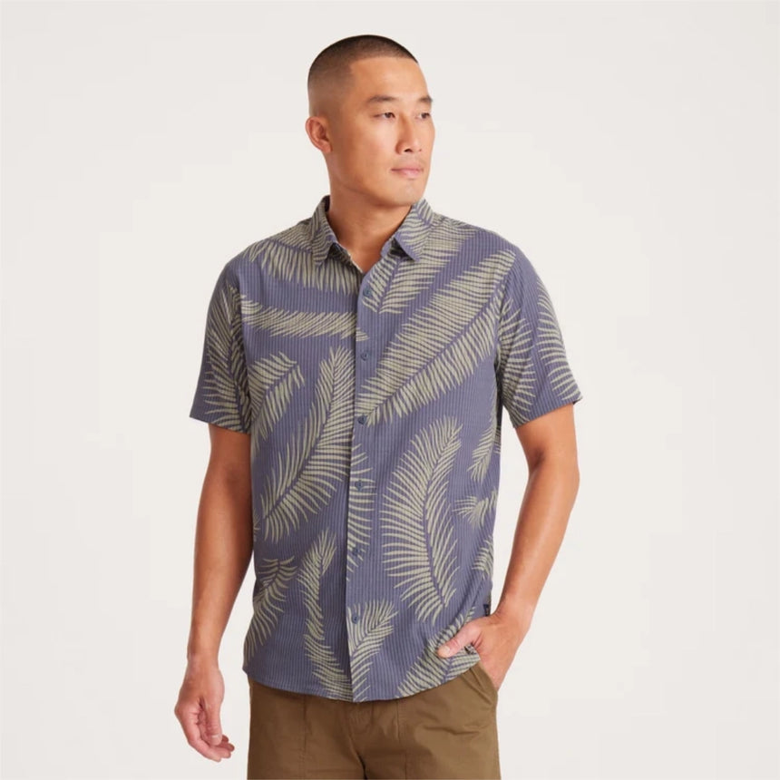 Roark Roark Men's Bless Up Short Sleeve Shirt - Fire Fern Slate Fire Fern Slate S Mens Button Up Short Sleeve Shirts