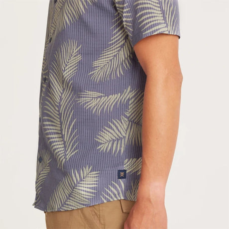 Roark Roark Men's Bless Up Short Sleeve Shirt - Fire Fern Slate Fire Fern Slate S Mens Button Up Short Sleeve Shirts