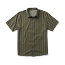 Roark Roark Men's Bless Up Stretch Shirt- Military Stripes Military Stripes S Mens Button Up Short Sleeve Shirts