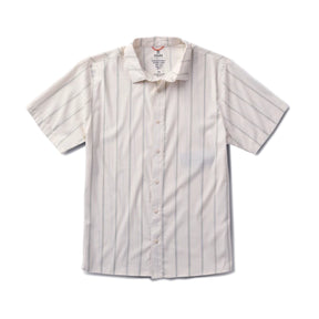 Roark Roark Men's Bless Up Stretch Shirt - Unbleached Unbleached S Mens Button Up Short Sleeve Shirts