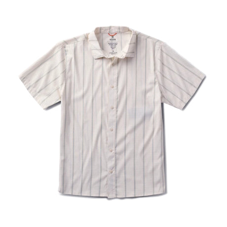 Roark Roark Men's Bless Up Stretch Shirt - Unbleached Unbleached S Mens Button Up Short Sleeve Shirts