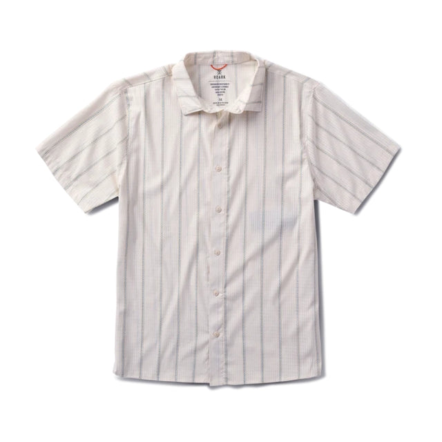 Roark Roark Men's Bless Up Stretch Shirt - Unbleached Unbleached S Mens Button Up Short Sleeve Shirts