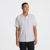 Roark Roark Men's Bless Up Stretch Shirt - Unbleached Unbleached S Mens Button Up Short Sleeve Shirts