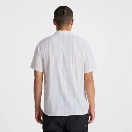 Roark Roark Men's Bless Up Stretch Shirt - Unbleached Unbleached S Mens Button Up Short Sleeve Shirts
