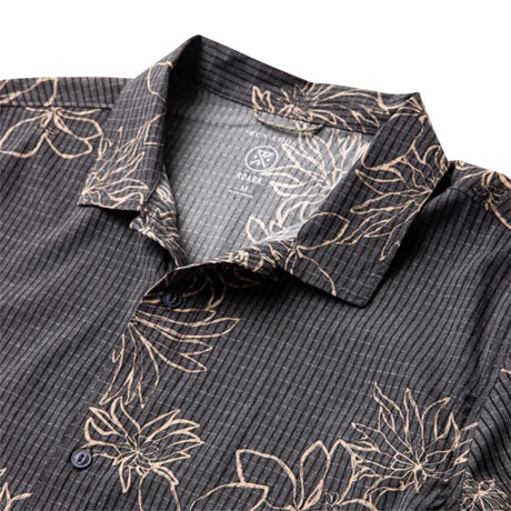 Roark Roark Men's Bless Up Trail Short Sleeve Shirt - Onyx Onyx M Mens Button Up Short Sleeve Shirts