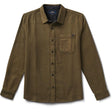 Roark Roark Men's Crossroads Organic Cotton Flannel - Dark Military Dark Military M Mens Flannel Long Sleeve Shirts