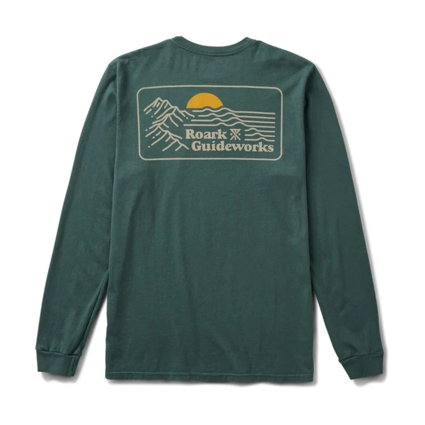 Roark Roark Men's Earth & Sea Long Sleeve Shirt - Slate Green Slate Green M Mens Long Sleeve T-Shirts