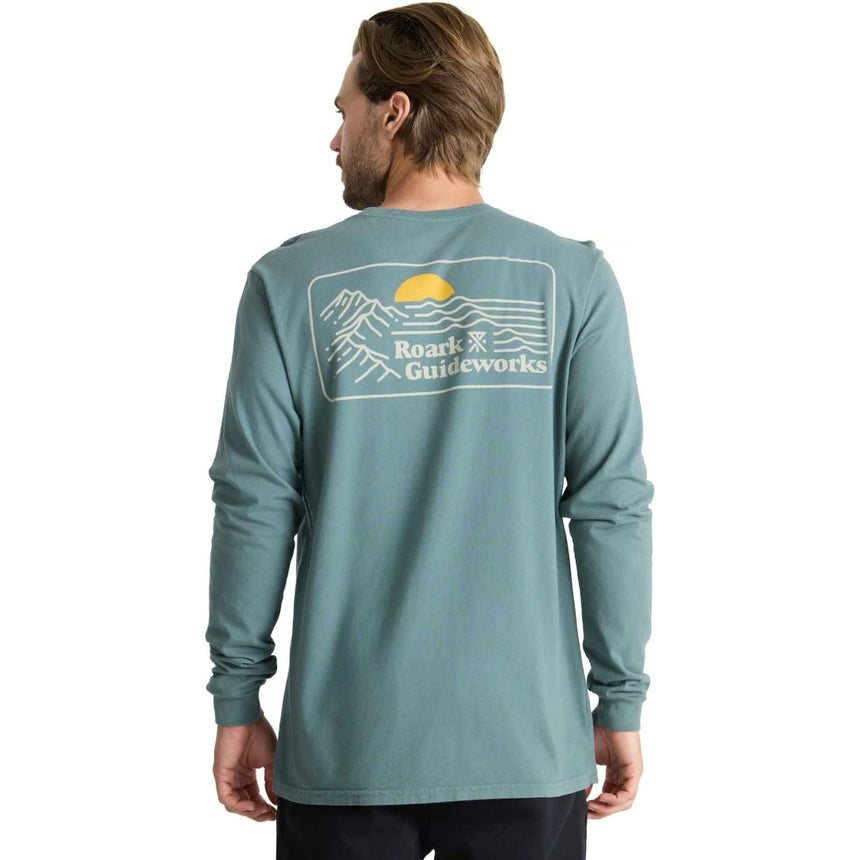 Roark Roark Men's Earth & Sea Long Sleeve Shirt - Slate Green Slate Green M Mens Long Sleeve T-Shirts