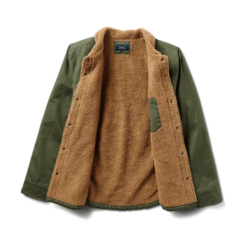 Roark Roark Men's Hebrides Sherpa Jacket - Dark Military Dark Military S Mens Street Jackets