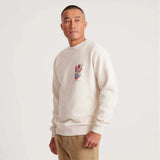 Roark Roark Men's House OF Darwin Crew - Bone Bone M Mens Pullover Hoodies