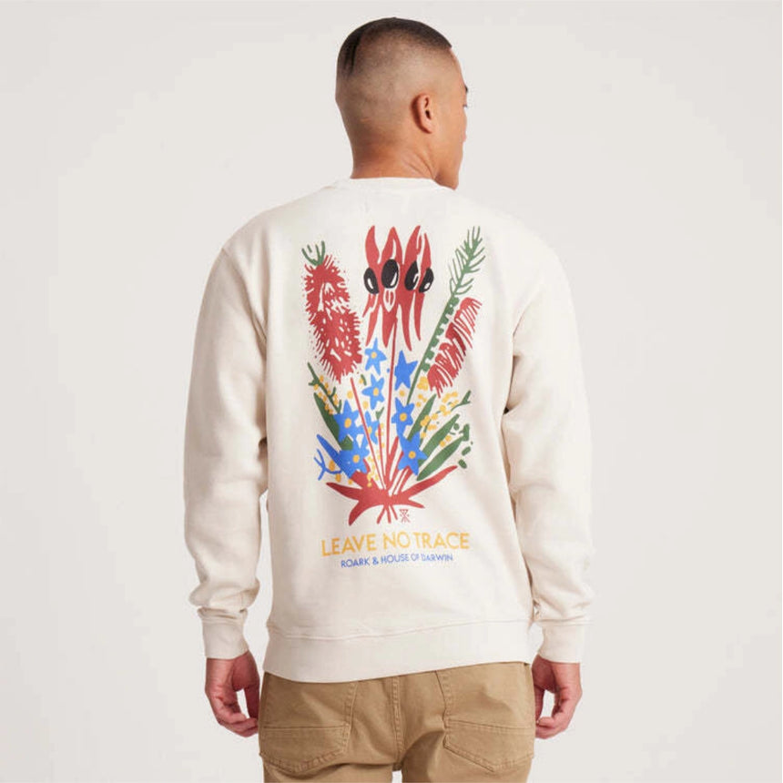 Roark Roark Men's House OF Darwin Crew - Bone Bone M Mens Pullover Hoodies
