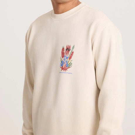 Roark Roark Men's House OF Darwin Crew - Bone Bone M Mens Pullover Hoodies