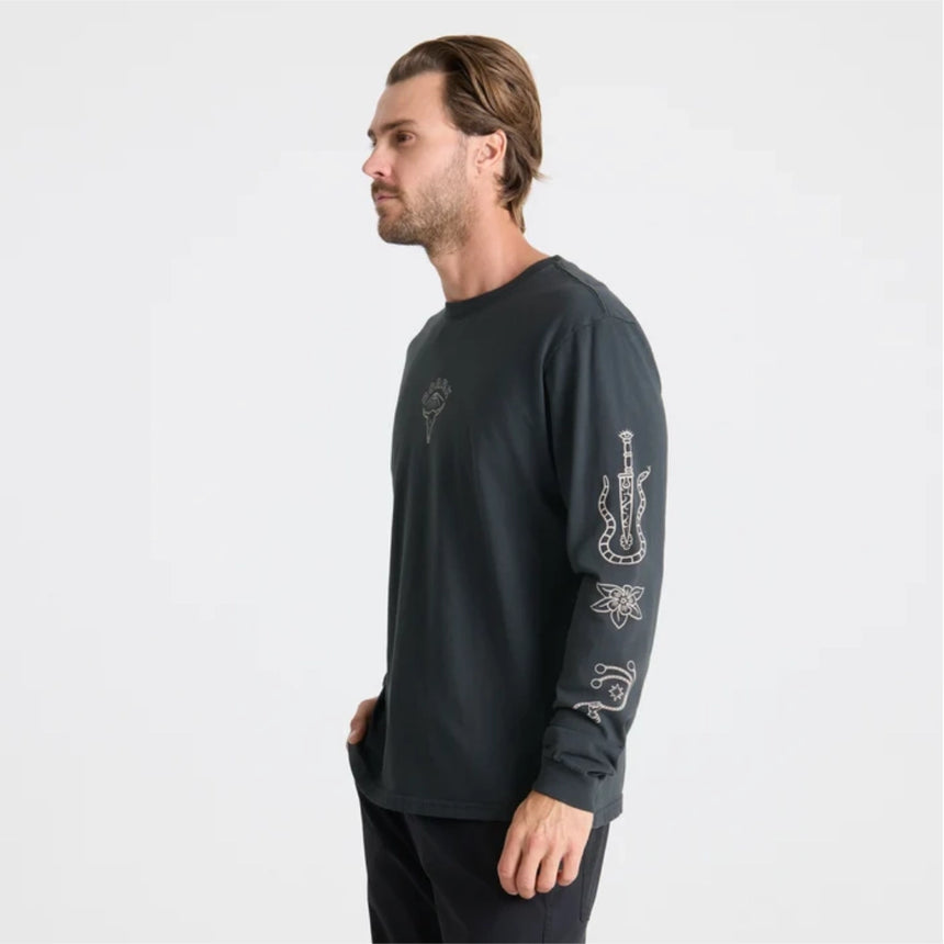 Roark Roark Men's Icons Long Sleeve Shirt - Black Black S Mens Long Sleeve T-Shirts