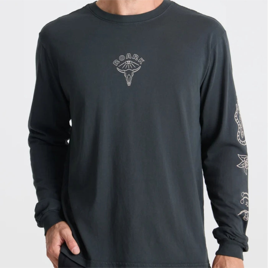 Roark Roark Men's Icons Long Sleeve Shirt - Black Black S Mens Long Sleeve T-Shirts