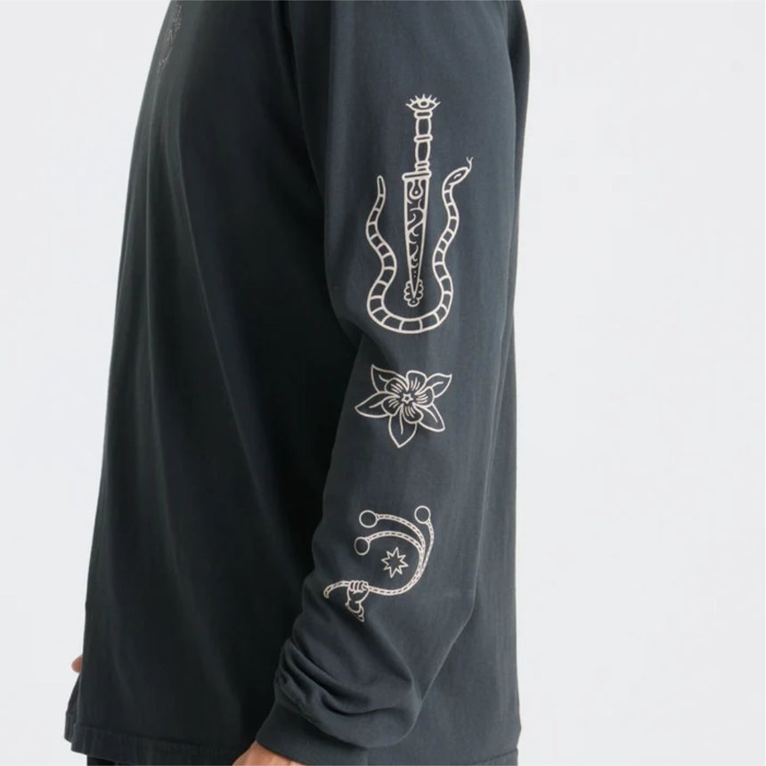 Roark Roark Men's Icons Long Sleeve Shirt - Black Black S Mens Long Sleeve T-Shirts