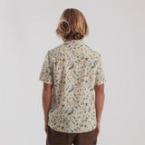 Roark Roark Men's Journey Short Sleeve Woven - Bendik Almond Paste Bendik Almond Paste S Mens Button Up Short Sleeve Shirts