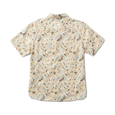 Roark Roark Men's Journey Short Sleeve Woven - Bendik Almond Paste Bendik Almond Paste S Mens Button Up Short Sleeve Shirts