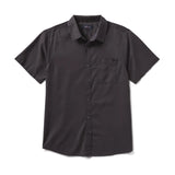Roark Roark Men's Made To Fade Short Sleeve Woven - Washed Charcoal Washed Charcoal S Mens Button Up Short Sleeve Shirts