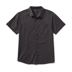 Roark Roark Men's Made To Fade Short Sleeve Woven - Washed Charcoal Washed Charcoal S Mens Button Up Short Sleeve Shirts