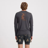 Roark Roark Men's Mathis Active Long Sleeve Shirt - Onyx Onyx S Mens Long Sleeve T-Shirts