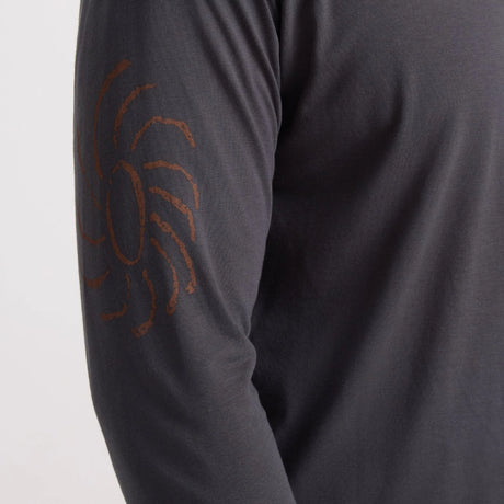 Roark Roark Men's Mathis Active Long Sleeve Shirt - Onyx Onyx S Mens Long Sleeve T-Shirts