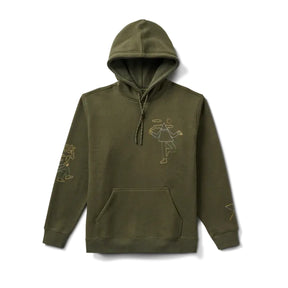 Roark Roark Men's Namastay Here Fleece Hoodie - Military Military S Mens Pullover Hoodies