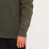 Roark Roark Men's Namastay Here Fleece Hoodie - Military Military S Mens Pullover Hoodies