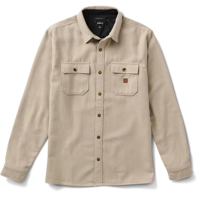 Roark Roark Men's Nordsman Long Sleeve Flannel - Fossil Fossil M Mens Flannel Long Sleeve Shirts