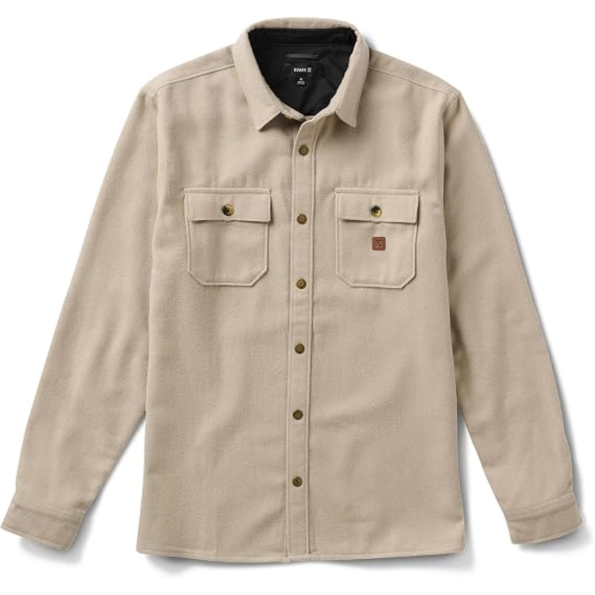 Roark Roark Men's Nordsman Long Sleeve Flannel - Fossil Fossil M Mens Flannel Long Sleeve Shirts