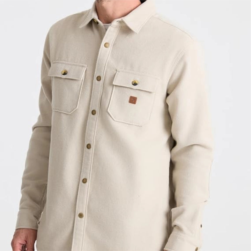 Roark Roark Men's Nordsman Long Sleeve Flannel - Fossil Fossil M Mens Flannel Long Sleeve Shirts