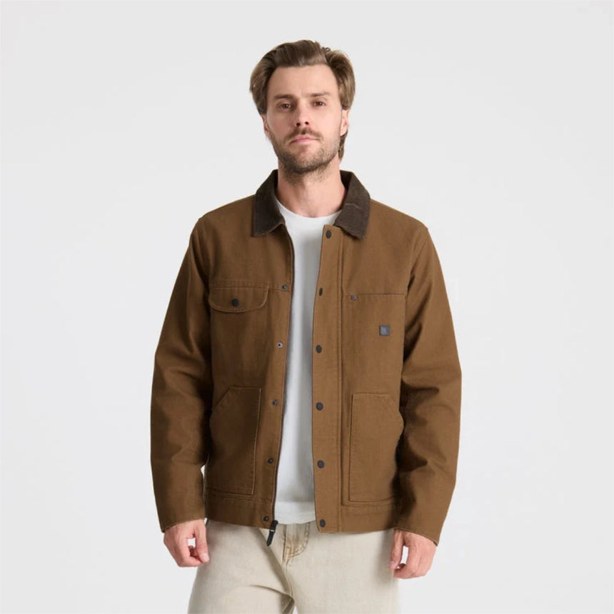 Roark Roark Men's Open Roads Waxed Canvas Jacket - Otter Otter M Mens Street Jackets
