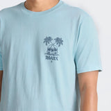 Roark Roark Men's Permanent Vacation Short Sleeve Shirt - Dusty Blue Dusty Blue S Mens T-Shirts