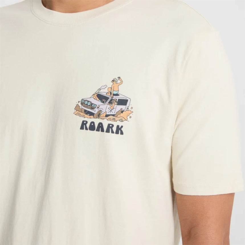 Roark Roark Men's Road Trip Club Short Sleeve Shirt - Ivory Ivory S Mens T-Shirts