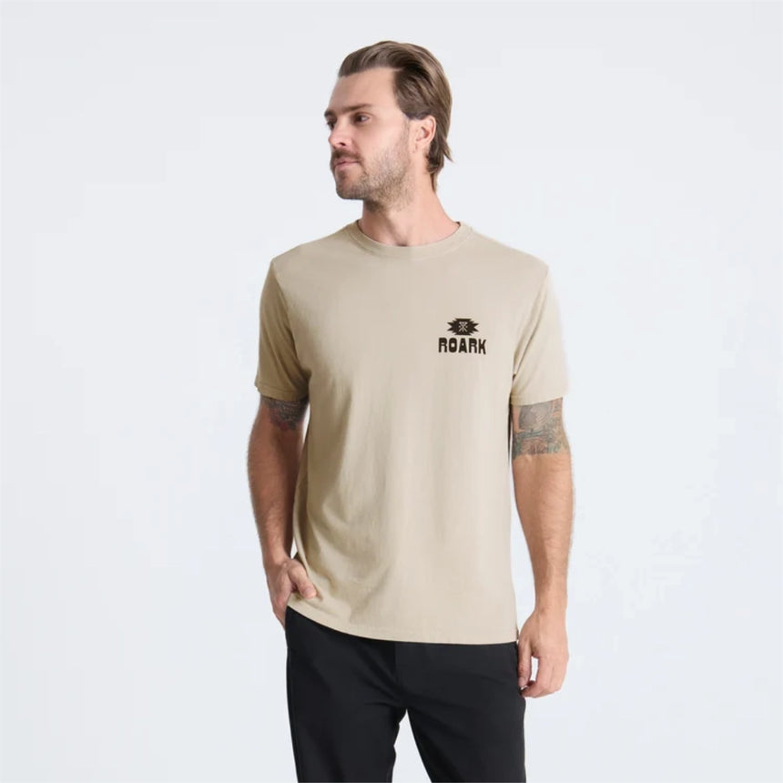 Roark Roark Men's Surfista Short Sleeve Shirt - Fossil Fossil S Mens T-Shirts