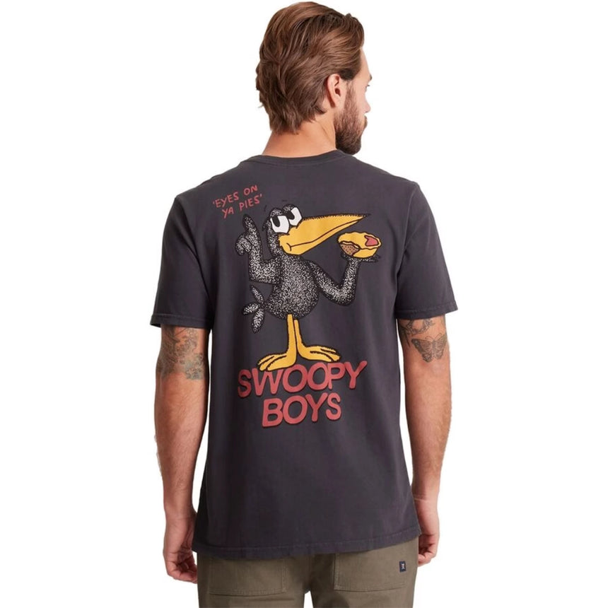 Roark Roark Men's Swoopy Boys Short Sleeve Shirt - Black Black M Mens T-Shirts