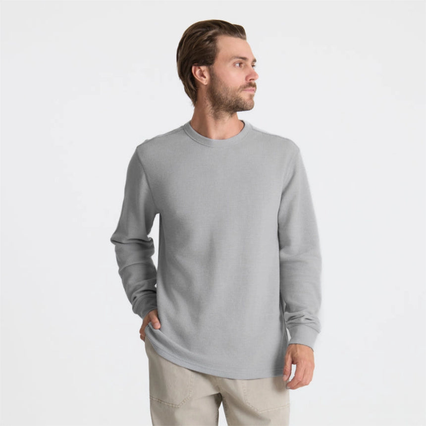 Roark Roark Men's Well Worn Thermal - Heather Grey Heather Grey S Mens Long Sleeve T-Shirts