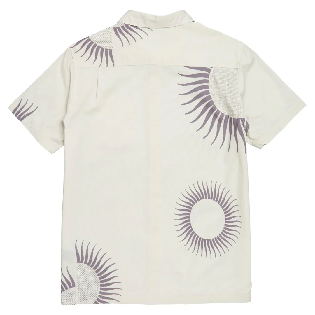 Roark Revival Roark Revival Gonzo Short Sleeve Woven Shirt Shark M Mens Button Up Short Sleeve Shirts