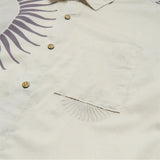 Roark Revival Roark Revival Gonzo Short Sleeve Woven Shirt Shark M Mens Button Up Short Sleeve Shirts