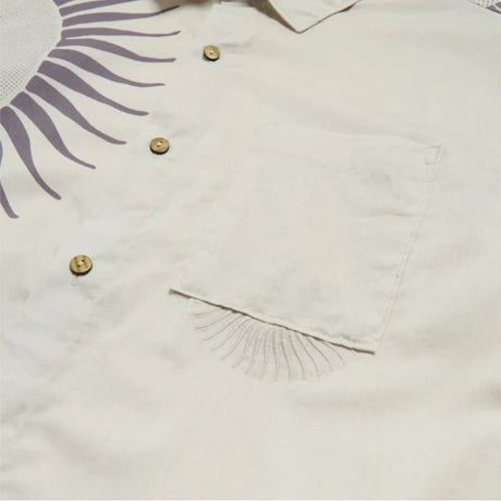 Roark Revival Roark Revival Gonzo Short Sleeve Woven Shirt Shark M Mens Button Up Short Sleeve Shirts