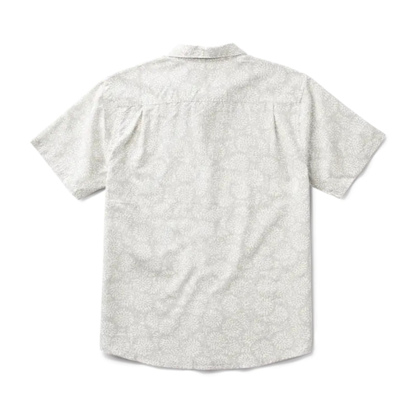 Roark Revival Roark Revival Journey Short Sleeve Woven Shirt Abstract Swirl Slate M Mens Button Up Short Sleeve Shirts